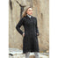 black long button coat by west end knitwear