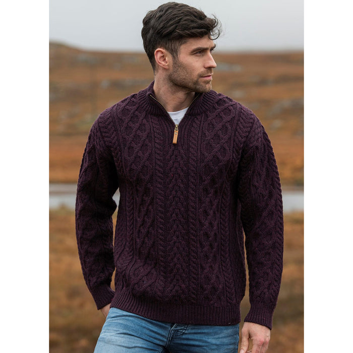Men's Half-Zip Irish Sweater, Buy Online